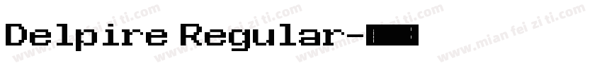 Delpire Regular字体转换
